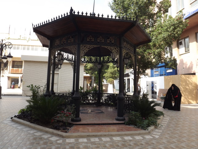 In the center of SoMu this beautiful gazebo embodies everything the Thouq team aims for in the historic souq: Creating something beautiful from the history of the area. Designed and funded completely by the team, the beautiful resting place has become a popular spot for many shoppers and diners in SoMu.