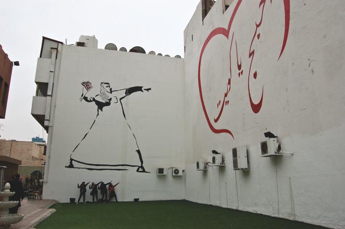 The heart of SoMu is home to the Gulf's biggest mural that stretches across two perpendicular walls.   The mural, created by the Thouq team is a tribute to Kuwait.